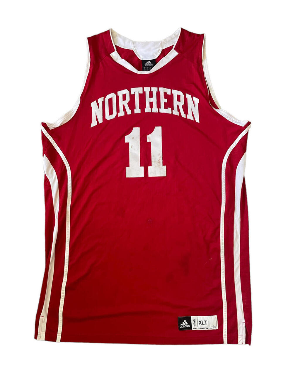 Adidas Northern #11 Red Basketball Jersey Men’s Size XLT